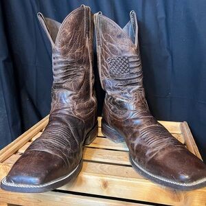 #7638. Ariat Circuit Patriot Western Men`s Weathered Boot. Size 14EE (Ext Wide)